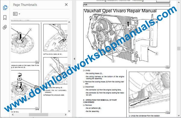 Vauxhall Vivaro repair manual